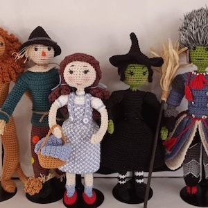 Gehäkelte Zauberer von Oz Puppen / Handgemachte Dorothy & Wicked Hexe