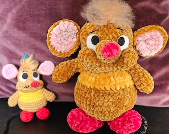 Crochet Gus Gus Mouse Plush: Cinderella Inspired Amigurumi