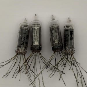 Nixie tubes IN-16 4 Stück für DIY Nixie Clock Projekt getestet