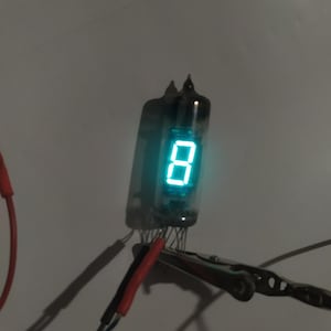 IV-6 VFD Nixie tube 7segment for diy clock project 4pcs used tested tubes