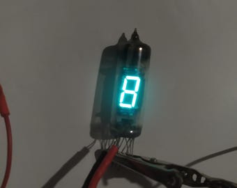 Tubo Nixie VFD IV-6 de 7 segmentos para proyecto de reloj de bricolaje, 4 tubos probados usados