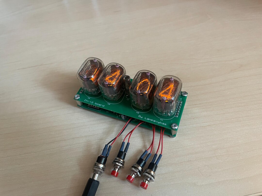 DIY Nixie Tube Clock Kit for IN-12 Nixie Tubes - Etsy