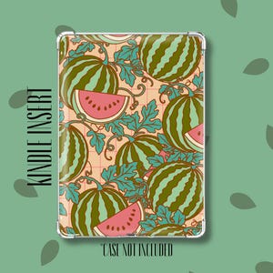 Capa para Kindle com estampa de melancia | Capa para leitores digitais | Design de capa para Kindle