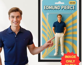 Custom Action Figure Portrait from Photo | Personalized Funny Toy Box Art | Printable Action Figure | Custom Wedding Gift | Digital Download