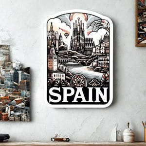 Spain Sticker | Weatherproof & UV-resistant / Travel Sticker