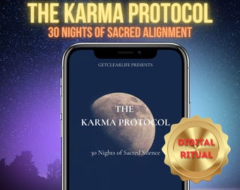 30 Nights Karma Protocol, Spiritual Growth Ritual, Manifestation Guide (Digital Download)