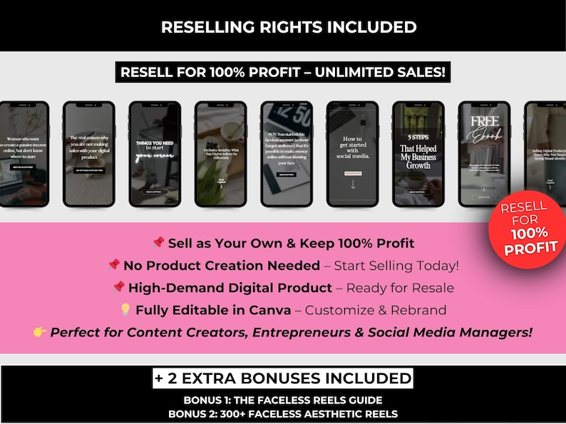Mindset Reels for Women
PLR Hustle Mindset Reels
Viral Reels for Instagram
Editable Hustle Mindset Reels
Instagram Reels Bundle
Luxury Motivation Reels
Viral Motivational Reels
Faceless Instagram Reels
Aesthetic Reels for Instagram
Digital Marketing Reels
Master Resell Rights Bundle
Boss Babe Instagram Reels
Instagram Viral Post Pack