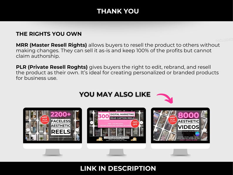Mindset Reels for Women
PLR Hustle Mindset Reels
Viral Reels for Instagram
Editable Hustle Mindset Reels
Instagram Reels Bundle
Luxury Motivation Reels
Viral Motivational Reels
Faceless Instagram Reels
Aesthetic Reels for Instagram
Digital Marketing Reels
Master Resell Rights Bundle
Boss Babe Instagram Reels
Instagram Viral Post Pack