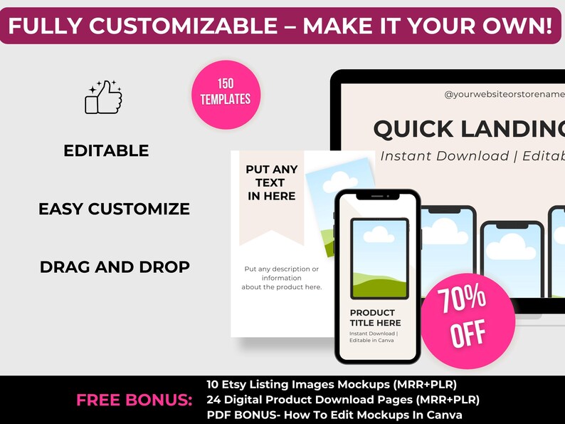 Etsy Video Mockups
Editable Etsy Mockup
Etsy Video Templates
Canva Etsy Mockups
Digital Etsy Mockups
etsy video bundle
private label rights
master resell right
animated mockup
Canva Video Mockup
Mega Mockup Bundle
Etsy Mockup Bundle
Video Mockup
All 13 used