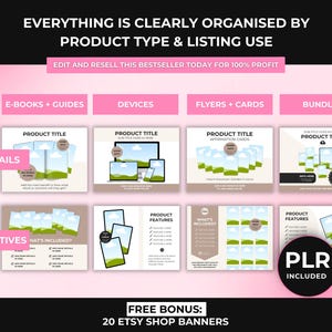 2000+ Etsy Listing Mockup Bundle Canva Editable Templates, Mega Mockup Library for Digital Products with PLR Private Label Rights, DFY image 7