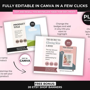 2000+ Etsy Listing Mockup Bundle Canva Editable Templates, Mega Mockup Library for Digital Products with PLR Private Label Rights, DFY image 9
