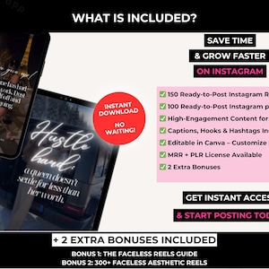 Mindset Reels for Women
PLR Hustle Mindset Reels
Viral Reels for Instagram
Editable Hustle Mindset Reels
Instagram Reels Bundle
Luxury Motivation Reels
Viral Motivational Reels
Faceless Instagram Reels
Aesthetic Reels for Instagram
Digital Marketing Reels
Master Resell Rights Bundle
Boss Babe Instagram Reels
Instagram Viral Post Pack