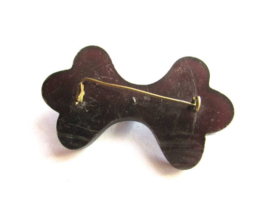 Mourning Brooch Jet Horn Victorian Pin - image 2