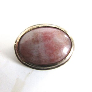 Vintage Oval Brooch Pin Choice Victorian Agate Gold Filled Pink Agate Vermeil image 5