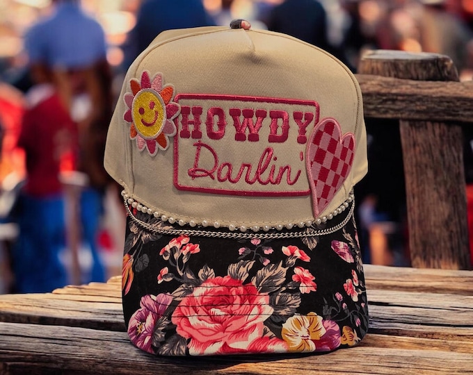 Fun embellished Rodeo themed trucker Hat