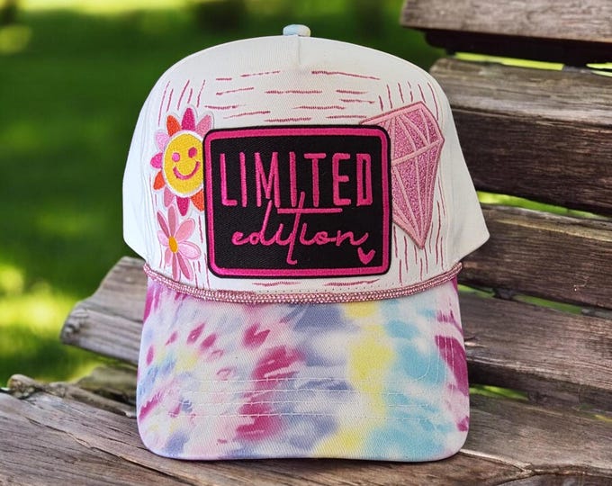 Fun - embellished - handcrafted- Outdoor Themed - baseball cap