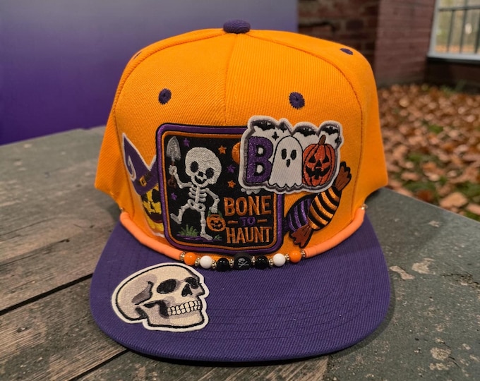 Fun - embellished - Halloween- trucker Hat