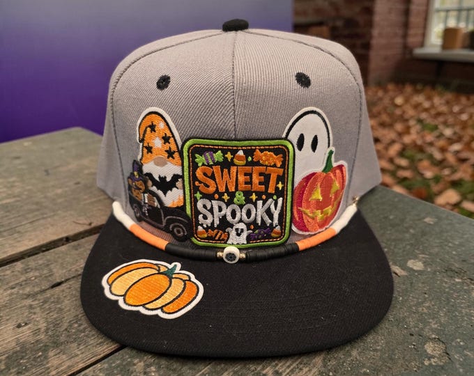 Fun - embellished - Halloween- trucker Hat