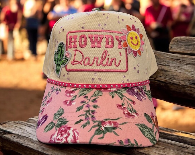 Fun embellished Rodeo themed trucker Hat