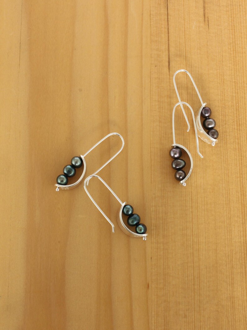 Peas in a Pod Pearl Earrings Etsy