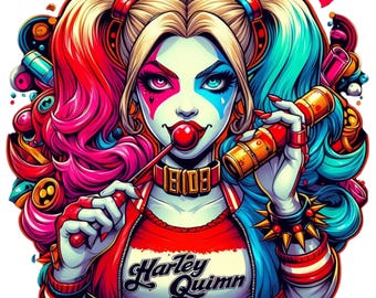 Png,harley Quinn , Harley Quin Designer Png,cartoon PNG, Cartoon,design