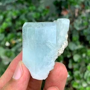Natural Terminated Blue Aquamarine Crystal From Pakistan - 51 Gram