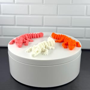 Tiny Bone Dragon Fidget Toy – Articulated Skeleton Dragon – Mini Spooky Desk Buddy – Stress Relief Toy – Cute Fantasy Gift for Kids & Adults