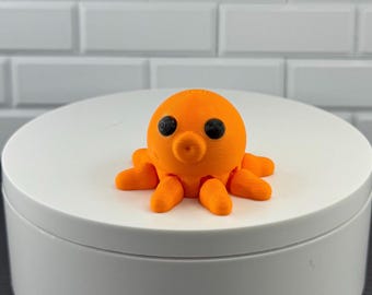 Octopus Fidget Toy – Mini Articulated Octopus – Cute Desk Buddy – Sensory Stress Relief Toy – Adorable Octopus Gift – Classroom Decoration