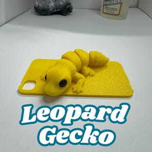 Leopard Gecko Fidget Toy Mini Articulating Desk Leopard Gecko Adorable Leopard Gecko Creature Unique Gift Sensory Toy Customizable Color