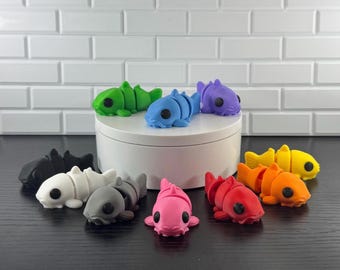 Catfish Fidget Toy – Mini Articulated Flexy Catfish – Cute Desk Buddy – Sensory Toy – Unique Gift