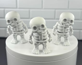 Skeleton Fidget Toy – Articulated Skeleton – Cute Desk Buddy – Sensory Toy – Adorable Skeleton Gift – Office & Classroom Decor