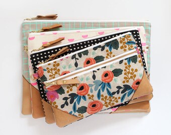 Two sided deals zipper pouch
