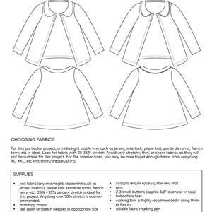 Aster Cardigan PDF Sewing Pattern Size 18 Months Through | Etsy