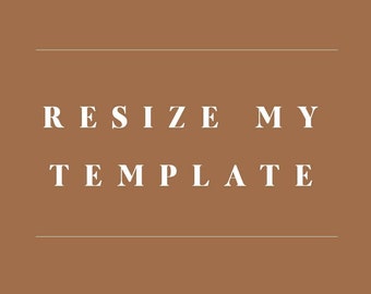 Resize My Template | Add-On Corjl Printable Template