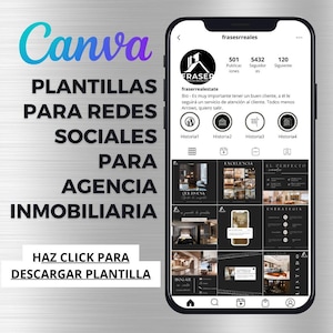 Plantillas para Redes Sociales de Inmobiliarias | Diseños Editables en Canva