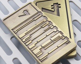 Gold Republic Credits // Metal Star Wars Credit Pieces // Sabacc Game Token