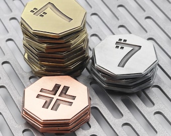 Galactic Credits // Metal Star Wars Credit Pieces // Sabacc Game Token