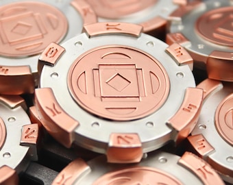 Sabacc Tax Chips // Metal Kessel Sabacc Game Token // As seen in SW: Outlaws