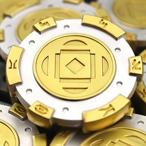Sabacc Steuer Chips // Metall Kessel Sabacc Spieltoken // Aus SW: Outlaws