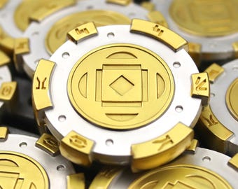 Sabacc Tax Chips - Gold // Metal Kessel Sabacc Game Token // As seen in SW: Outlaws