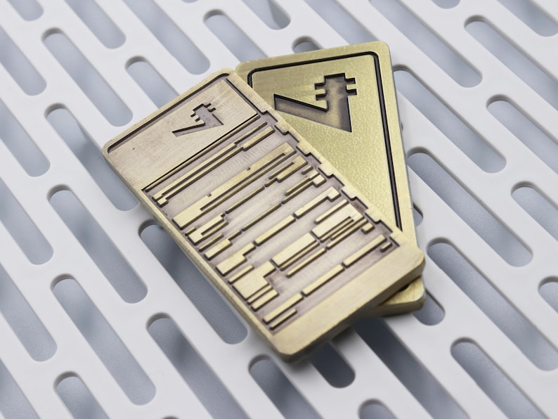 Gold Republik Credits // Star Wars Creditteile aus Metall // Sabacc Spieltoken Bild 1
