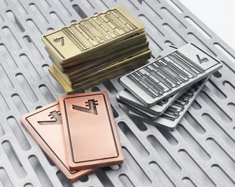 Republik Credits // Metal Star Wars Credit Pieces // Sabacc Game Token