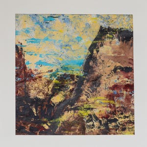 pittura, acrilico, decorazione, fatto a mano, monotipo, stampa, regalo, arte astratta, arte semi-astratta, formato quadrato, regalo, carta giapponese