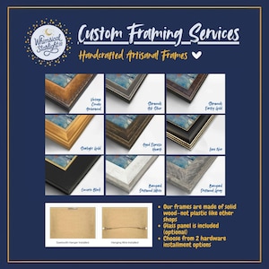 All Sizes Custom Framing Service, Made-To-Measure Any Size Photo Picture Frame, Premium High Quality Solid Wood Extra Large 3/4 1/8 1/4 Inch