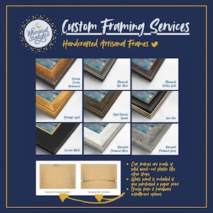 Custom Framing Service - WhimsicalStarlightCo - All Sizes Custom Picture Frames - Custom Size Photo Frames - Extra Large Frames