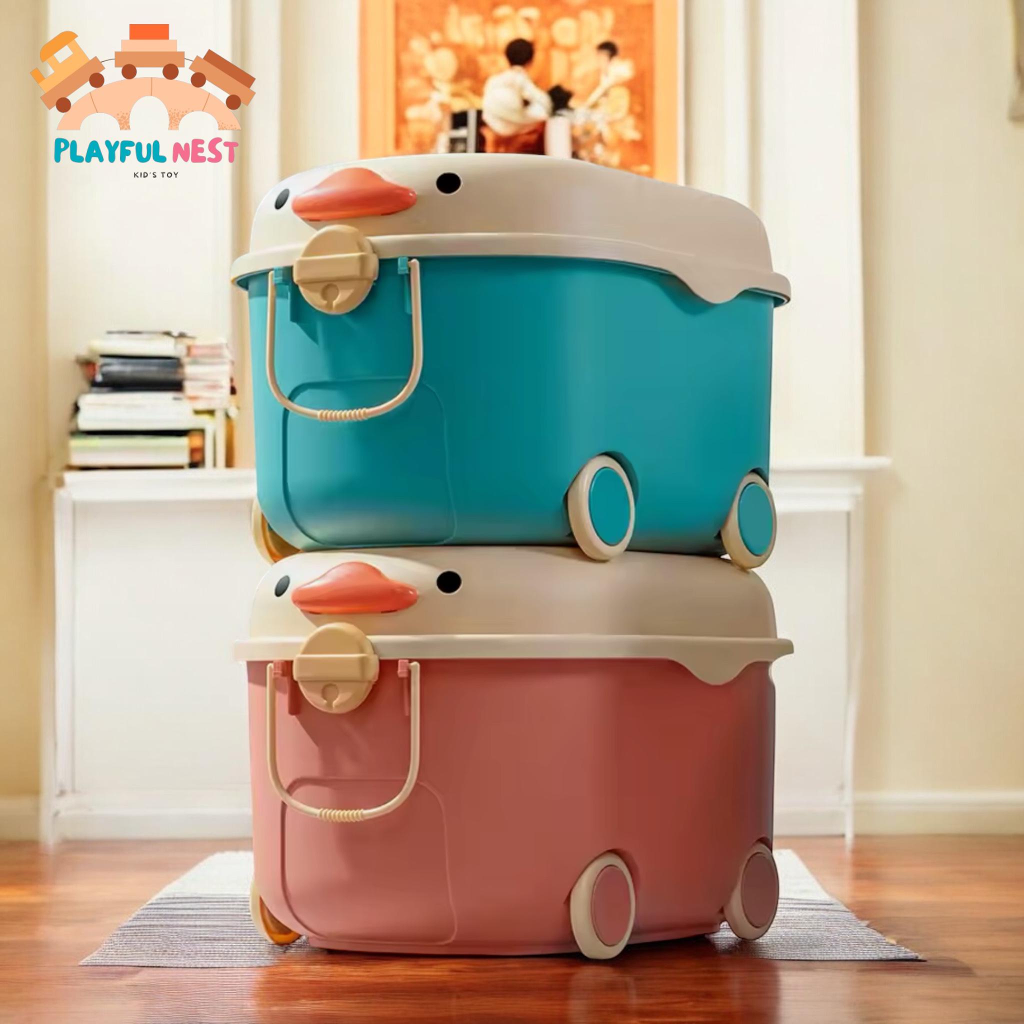 Toy Storage Box, Space Saving ,transparent Storage Box ,plush Toys