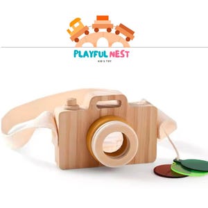 Wooden Baby Toys Montessori Fashion Camera Pendant Toys for Kids Outdoor Toys Children Gift Wooden Gifts Kids Gifts
