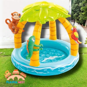 Inflatable swimming Pool Frame Thickening Cartoon Pattern for Indoor Outdoor Summer