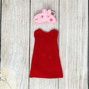 Elf Dress and Mask, Doll Clothes, Christmas Elf, Elf Props, Elf Dress Up, Elf Accessories