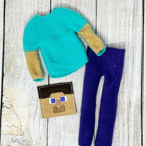 Disfraz de elfo &quot;Cavando en la tierra 2&quot;, ropa para muñecas, elfo navideño, accesorios para elfos